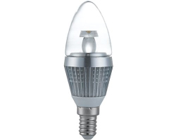 LED žarulja E14 svijeæa cijevasta, 3W, 2700K, topla-bijela, dimmable, srebrna