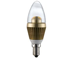 LED �arulja E14 svije�a, 3W, 2700K, topla-bijela, dimmable, zlatna