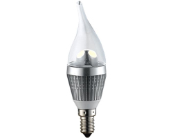 LED �arulja E14 svije�a Phenix, 3W, 2700K, topla-bijela, dimmable, srebrna